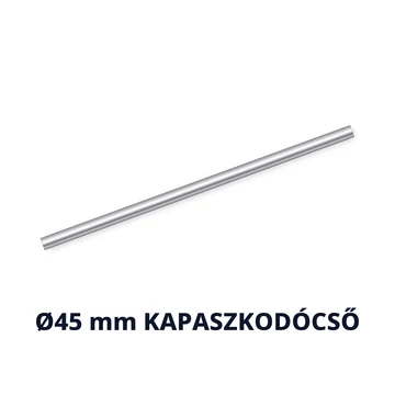 Szálcsiszolt rozsdamentes kapaszkodócső Ø45 mm – fali kapaszkodóhoz
