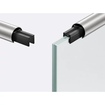 Rozsdamentes kapaszkodó cső D42,4 mm, 8,8 mm üveghez