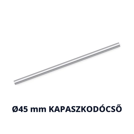 Szálcsiszolt rozsdamentes kapaszkodócső Ø45 mm – fali kapaszkodóhoz